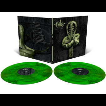 NILE In Their Darkened Shrines 2LP Neon Green and Black Galaxy Merge [VINYL 12"]